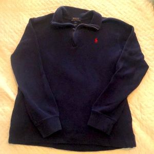 Ralph Lauren Polo pullover Navy Boys 14/16 EUC